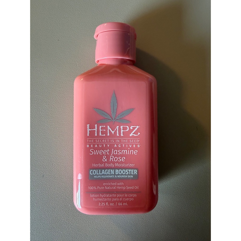 Hempz Sweet Jasmine & Rose Herbal Body Moisturizer Collagen Booster 2.25oz New